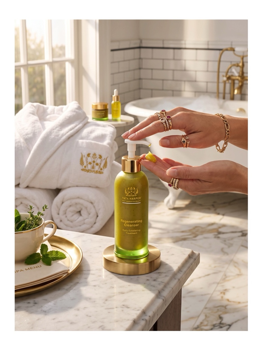 new Tata Harper ☀︎︎ Regenerating Cleanser Daily BHA Exfoliator ☀︎︎ Glass Bottle